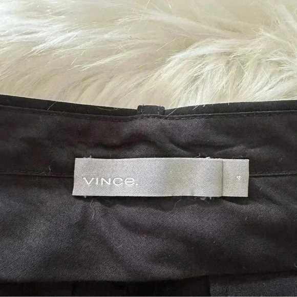 Vince Straight Trouser Pants Black Sz 4 - Picture 5 of 6